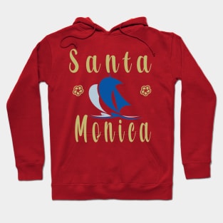 Santa Monica with Sailboats Hoodie